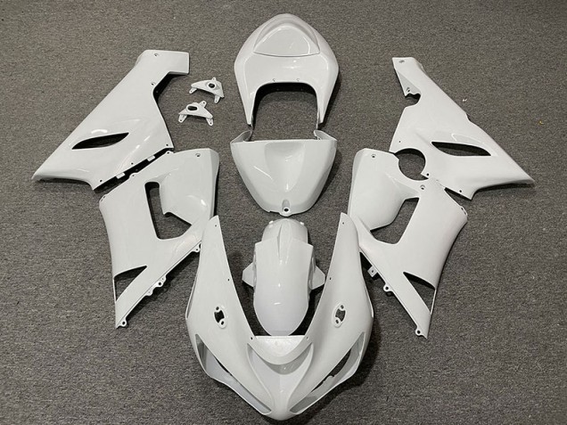 Blanco Brillante 2005-2006 Kawasaki ZX6R Carenados Moto Blanco Brillante 2005-2006 Kawasaki ZX6R Carenados Moto