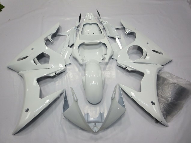 Blanco Brillante 2005 Yamaha R6 Carenados Moto Blanco Brillante 2005 Yamaha R6 Carenados Moto