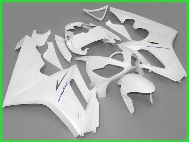 Blanco Brillante 2006-2008 Triumph Daytona 675 Carenados Moto Blanco Brillante 2006-2008 Triumph Daytona 675 Carenados Moto