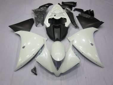 Blanco Brillante 2009-2011 Yamaha R1 Carenados Moto