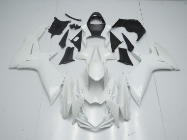 Blanco Brillante 2009-2016 Suzuki GSXR 1000 Carenados Moto