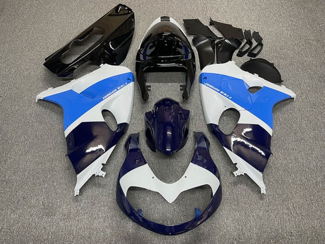 Blanco Brillante & Azul 1998-2003 Suzuki TL1000R Carenados Moto Blanco Brillante & Azul 1998-2003 Suzuki TL1000R Carenados Moto