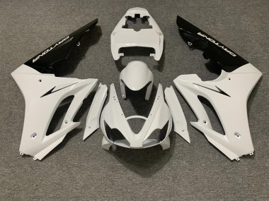 Blanco Brillante & Negro 2006-2008 Triumph Daytona 675 Carenados Moto