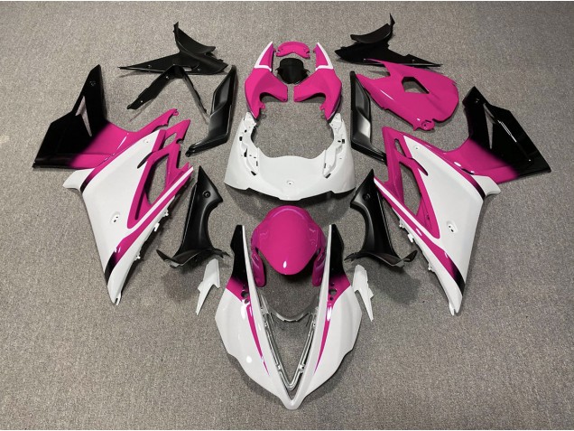 Blanco Brillante & Rosa 2013-2016 Triumph Daytona 675 Carenados Moto Blanco Brillante & Rosa 2013-2016 Triumph Daytona 675 Carenados Moto