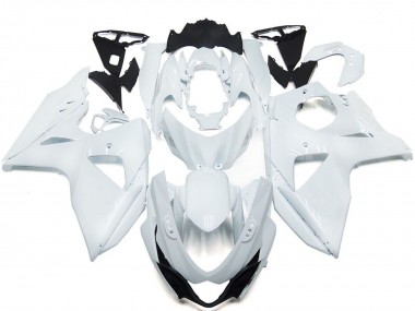 Blanco Brillante Sólido 2009-2016 Suzuki GSXR 1000 Carenados Moto