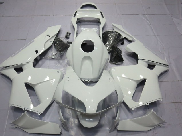Blanco Brillo Liso 2003-2004 Honda CBR600RR Carenados Moto Blanco Brillo Liso 2003-2004 Honda CBR600RR Carenados Moto