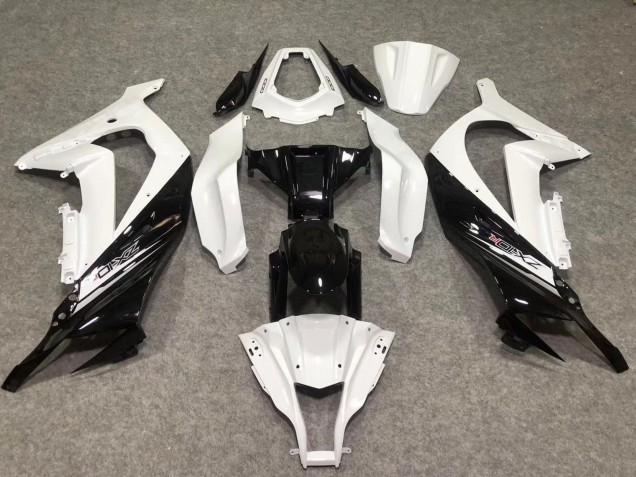 Blanco Brillo / Negro 2011-2015 Kawasaki ZX10R Carenados Moto Blanco Brillo / Negro 2011-2015 Kawasaki ZX10R Carenados Moto