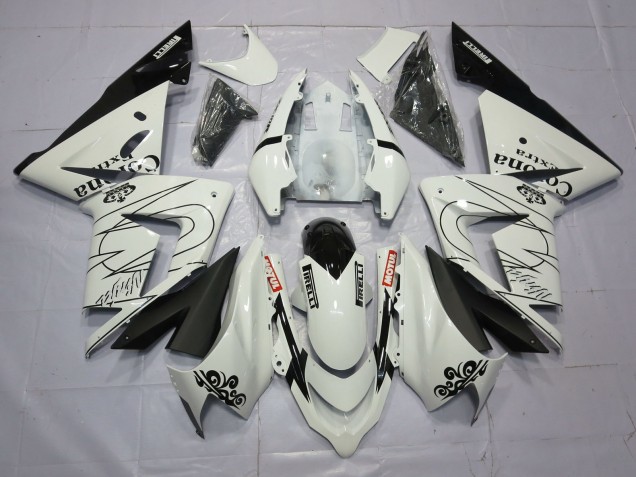 Blanco Corona 2004-2005 Kawasaki ZX10R Carenados Moto Blanco Corona 2004-2005 Kawasaki ZX10R Carenados Moto