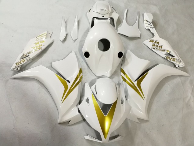 Blanco & Dorado 2012-2016 Honda CBR1000RR Carenados Moto Blanco & Dorado 2012-2016 Honda CBR1000RR Carenados Moto