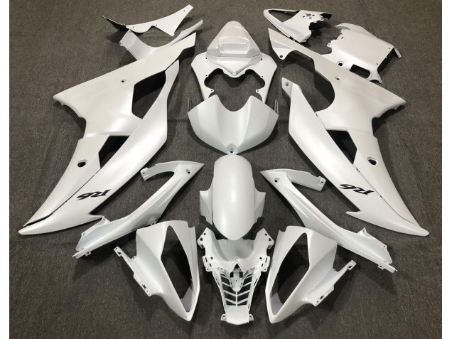 Blanco Mate 2008-2016 Yamaha R6 Carenados Moto Blanco Mate 2008-2016 Yamaha R6 Carenados Moto