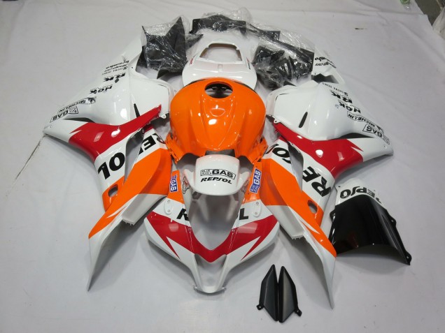 Blanco Naranja Repsol 2009-2012 Honda CBR600RR Carenados Moto Blanco Naranja Repsol 2009-2012 Honda CBR600RR Carenados Moto