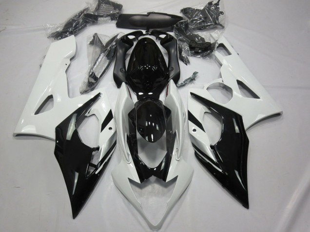 Blanco Negro & Plata 2005-2006 Suzuki GSXR 1000 Carenados Moto Blanco Negro & Plata 2005-2006 Suzuki GSXR 1000 Carenados Moto