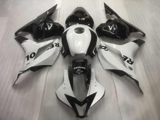 Blanco / Negro Repsol Liso 2009-2012 Honda CBR600RR Carenados Moto Blanco / Negro Repsol Liso 2009-2012 Honda CBR600RR Carenados Moto