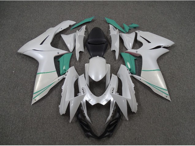 Blanco Perla & Azul T 2011-2024 Suzuki GSXR 600-750 Carenados Moto Blanco Perla & Azul T 2011-2024 Suzuki GSXR 600-750 Carenados Moto