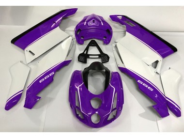 Blanco Púrpura & Negro 2003-2004 Ducati 749 999 Carenados Moto