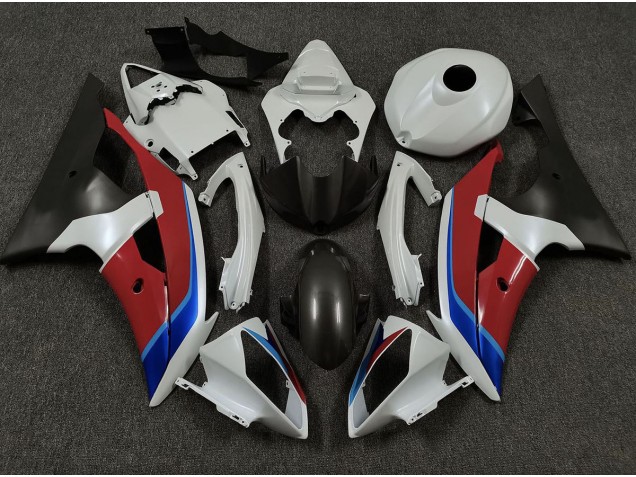 Blanco Rojo & Azul 2008-2016 Yamaha R6 Carenados Moto Blanco Rojo & Azul 2008-2016 Yamaha R6 Carenados Moto
