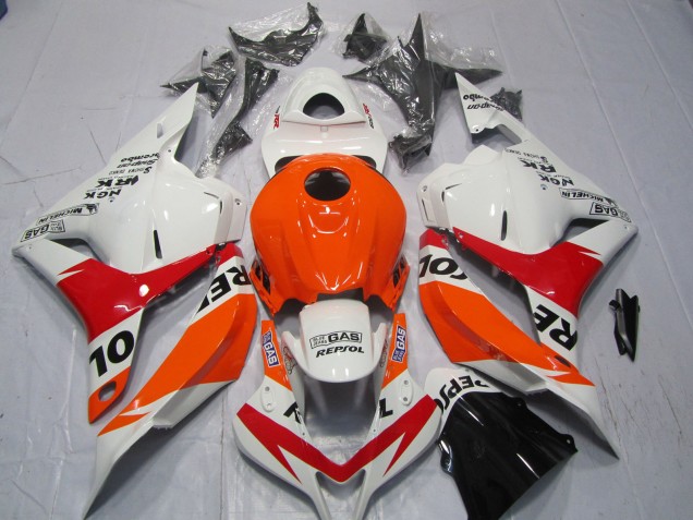 Blanco & Rojo Repsol 2009-2012 Honda CBR600RR Carenados Moto Blanco & Rojo Repsol 2009-2012 Honda CBR600RR Carenados Moto