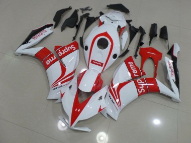 Blanco Supremo 2012-2016 Honda CBR1000RR Carenados Moto