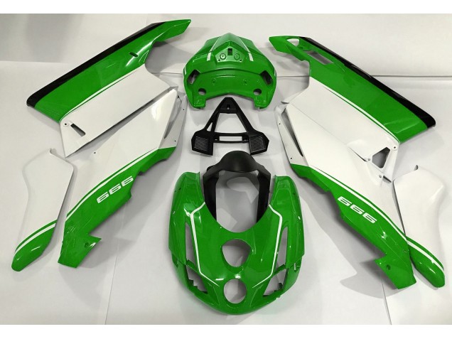 Blanco Verde & Negro 2003-2004 Ducati 749 999 Carenados Moto Blanco Verde & Negro 2003-2004 Ducati 749 999 Carenados Moto