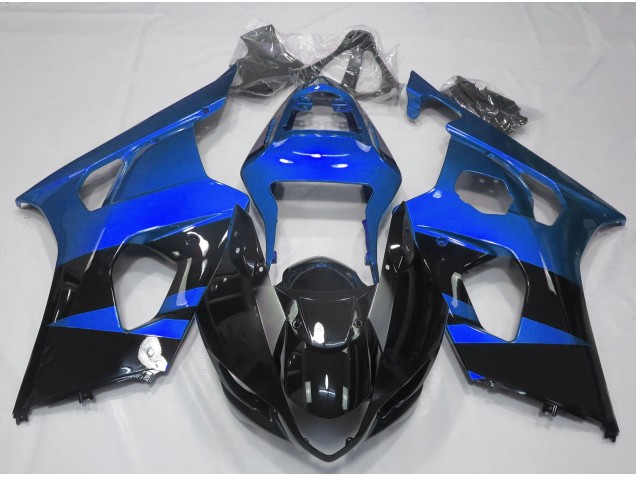 Brillante Azul & Negro 2003-2004 Suzuki GSXR 1000 Carenados Moto Brillante Azul & Negro 2003-2004 Suzuki GSXR 1000 Carenados Moto