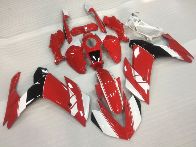 Brillo Rojo & Blanco 2015-2018 Yamaha R3 Carenados Moto Brillo Rojo & Blanco 2015-2018 Yamaha R3 Carenados Moto