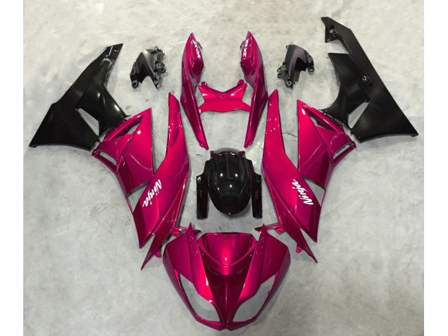Brillo Rojo Vibrante 2009-2012 Kawasaki ZX6R Carenados Moto Brillo Rojo Vibrante 2009-2012 Kawasaki ZX6R Carenados Moto