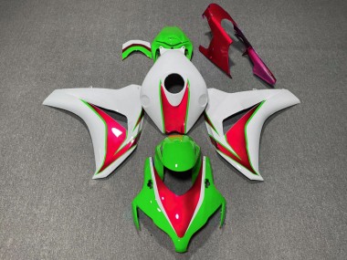Brillo Verde & Rojo 2008-2011 Honda CBR1000RR Carenados Moto