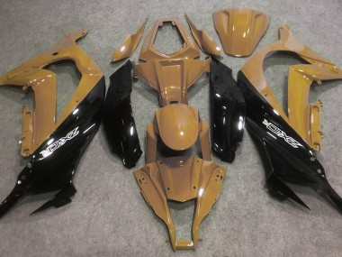 Bronceado Del Desierto & Negro 2016-2019 Kawasaki ZX10R Carenados Moto
