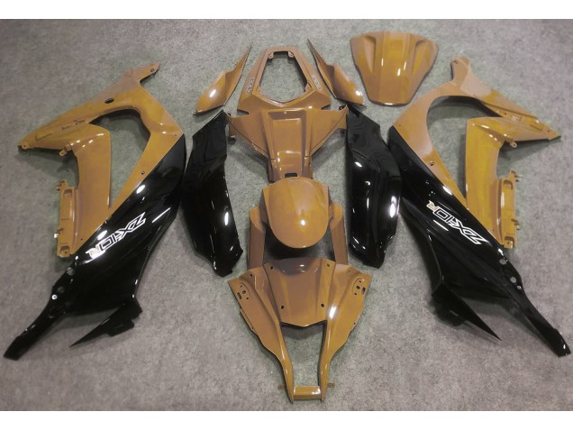 Bronceado Del Desierto & Negro 2016-2019 Kawasaki ZX10R Carenados Moto Bronceado Del Desierto & Negro 2016-2019 Kawasaki ZX10R Carenados Moto