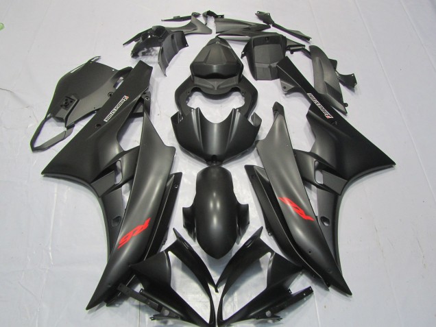 Calcomanía Roja Negra Mate 2006-2007 Yamaha R6 Carenados Moto Calcomanía Roja Negra Mate 2006-2007 Yamaha R6 Carenados Moto