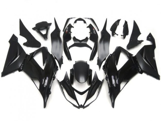 Calcomanías Lisas Lisas En Negro Brillante/Mate 2013-2018 Kawasaki ZX6R Carenados Moto Calcomanías Lisas Lisas En Negro Brillante/Mate 2013-2018 Kawasaki ZX6R Carenados Moto