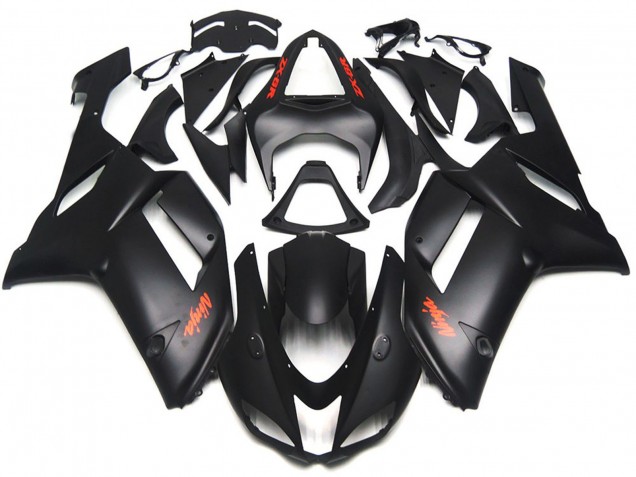 Calcomanías Rojas Negras Mate 2007-2008 Kawasaki ZX6R Carenados Moto Calcomanías Rojas Negras Mate 2007-2008 Kawasaki ZX6R Carenados Moto
