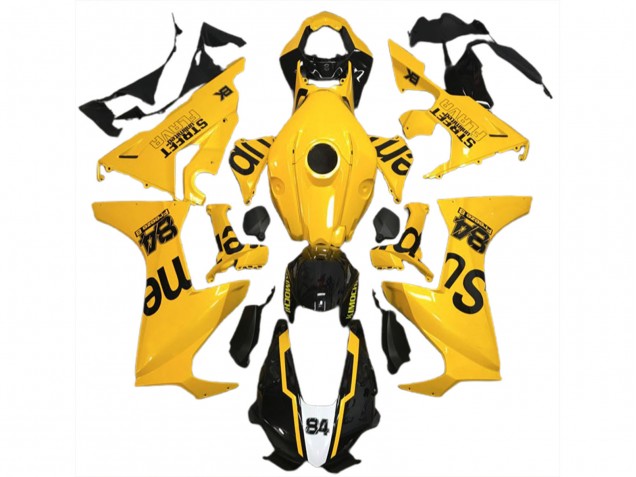 Calle Amarilla Flava 2017-2023 Honda CBR1000RR Carenados Moto Calle Amarilla Flava 2017-2023 Honda CBR1000RR Carenados Moto