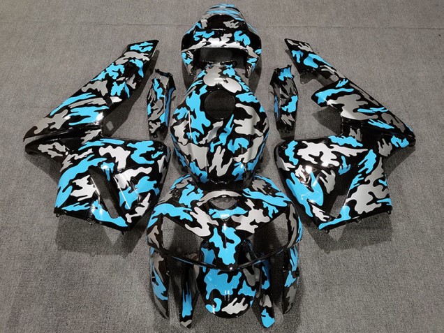 Camuflaje & Azul Claro 2005-2006 Honda CBR600RR Carenados Moto Camuflaje & Azul Claro 2005-2006 Honda CBR600RR Carenados Moto