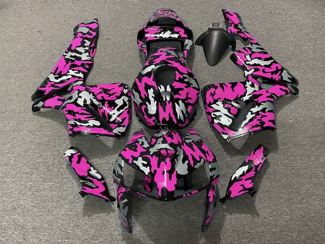 Camuflaje & Rosa Fuerte 2005-2006 Honda CBR600RR Carenados Moto Camuflaje & Rosa Fuerte 2005-2006 Honda CBR600RR Carenados Moto