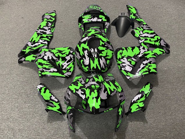 Camuflaje & Verde 2005-2006 Honda CBR600RR Carenados Moto Camuflaje & Verde 2005-2006 Honda CBR600RR Carenados Moto