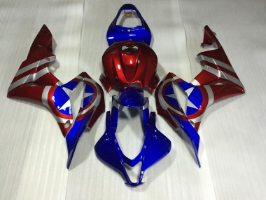 Capitan America 2007-2008 Honda CBR600RR Carenados Moto