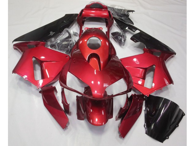 Caramelo Rojo Liso 2003-2004 Honda CBR600RR Carenados Moto Caramelo Rojo Liso 2003-2004 Honda CBR600RR Carenados Moto