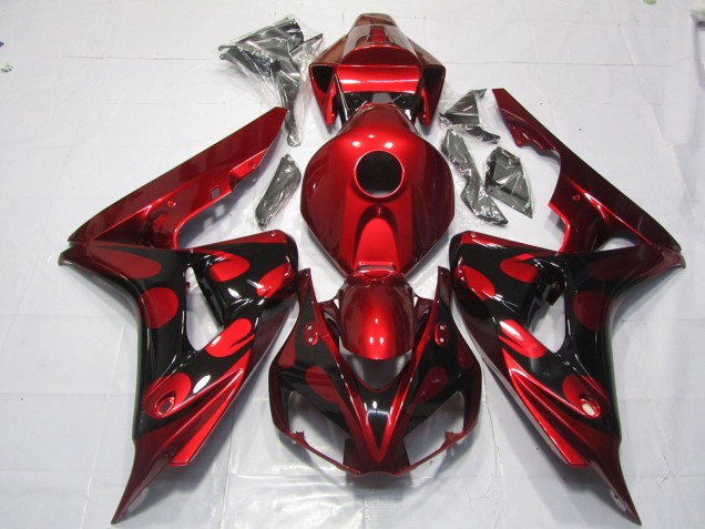 Caramelo Rojo & Negro 2006-2007 Honda CBR1000RR Carenados Moto Caramelo Rojo & Negro 2006-2007 Honda CBR1000RR Carenados Moto