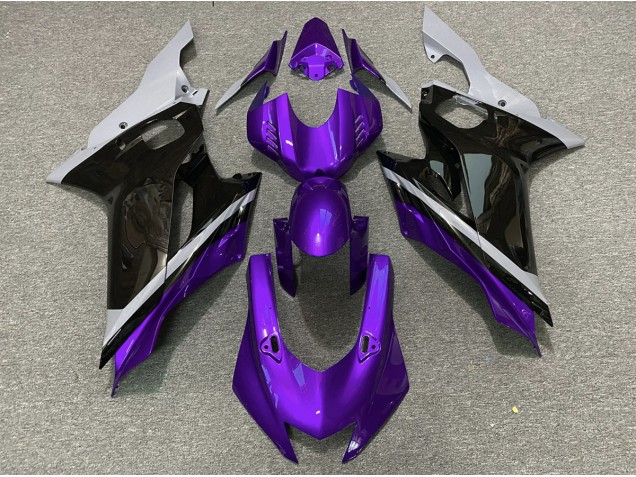 Cemento Negro & Morado 2017-2021 Yamaha R6 Carenados Moto Cemento Negro & Morado 2017-2021 Yamaha R6 Carenados Moto