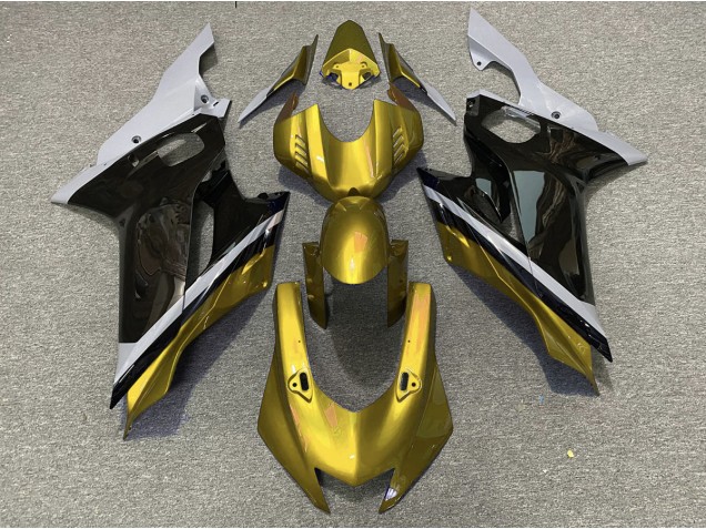Cemento Negro & Oro 2017-2021 Yamaha R6 Carenados Moto Cemento Negro & Oro 2017-2021 Yamaha R6 Carenados Moto