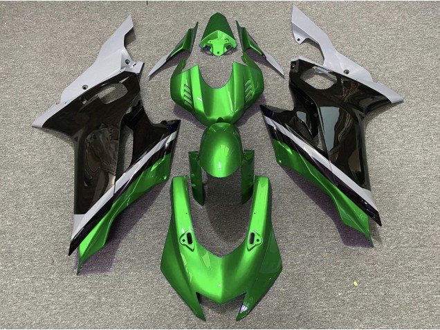 Cemento Negro & Verde 2017-2021 Yamaha R6 Carenados Moto Cemento Negro & Verde 2017-2021 Yamaha R6 Carenados Moto