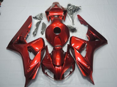 Color Rojo Oscuro 2006-2007 Honda CBR1000RR Carenados Moto