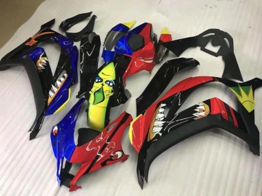 Compartir Rojo & Azul 2016-2019 Kawasaki ZX10R Carenados Moto