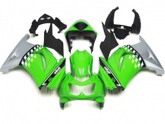 Cuadro Verde & Negro 2008-2012 Kawasaki Ninja 250 Carenados Moto Cuadro Verde & Negro 2008-2012 Kawasaki Ninja 250 Carenados Moto