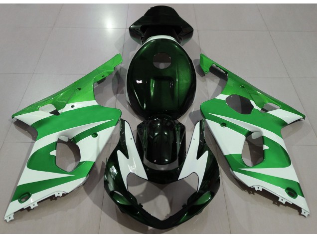 De Color Verde Oscuro 2000-2002 Suzuki GSXR 1000 Carenados Moto De Color Verde Oscuro 2000-2002 Suzuki GSXR 1000 Carenados Moto