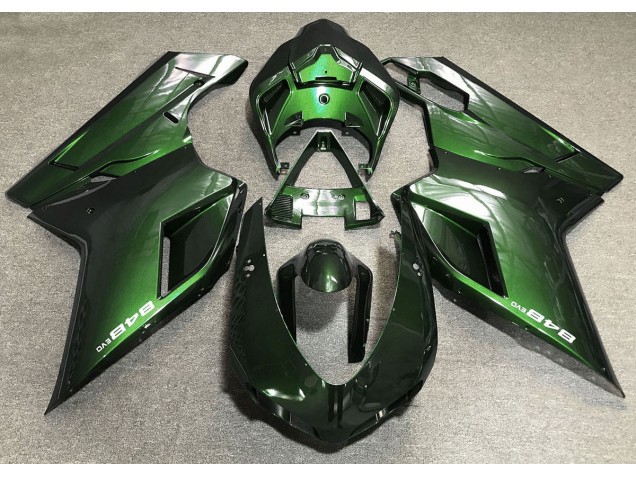De Color Verde Oscuro 2007-2014 Ducati 848 1098 1198 Carenados Moto De Color Verde Oscuro 2007-2014 Ducati 848 1098 1198 Carenados Moto