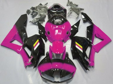 Desvanecimiento Rosa Brillante & Negro 2013-2023 Honda CBR600RR Carenados Moto