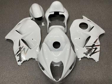 Diseño Blanco Brillante 1997-2007 Suzuki GSXR 1300 Carenados Moto
