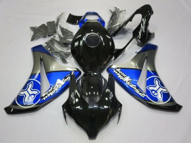 Diseño Especial Azul Plateado 2008-2011 Honda CBR1000RR Carenados Moto